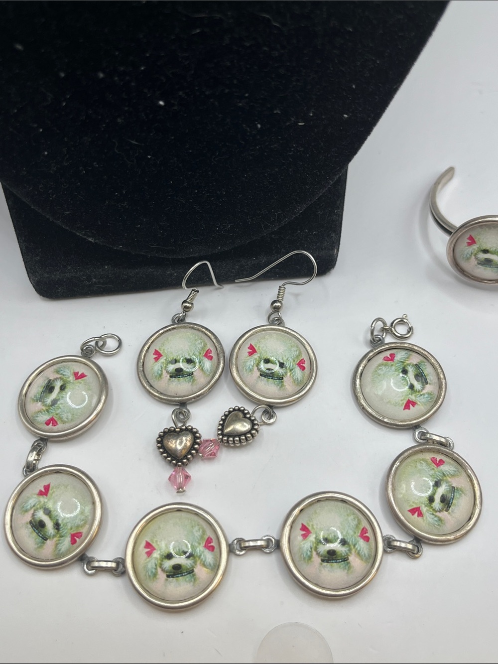 Rare 5 piece set Poodle Theme Attributed to Designs From The Deep - Picture 7 of 12